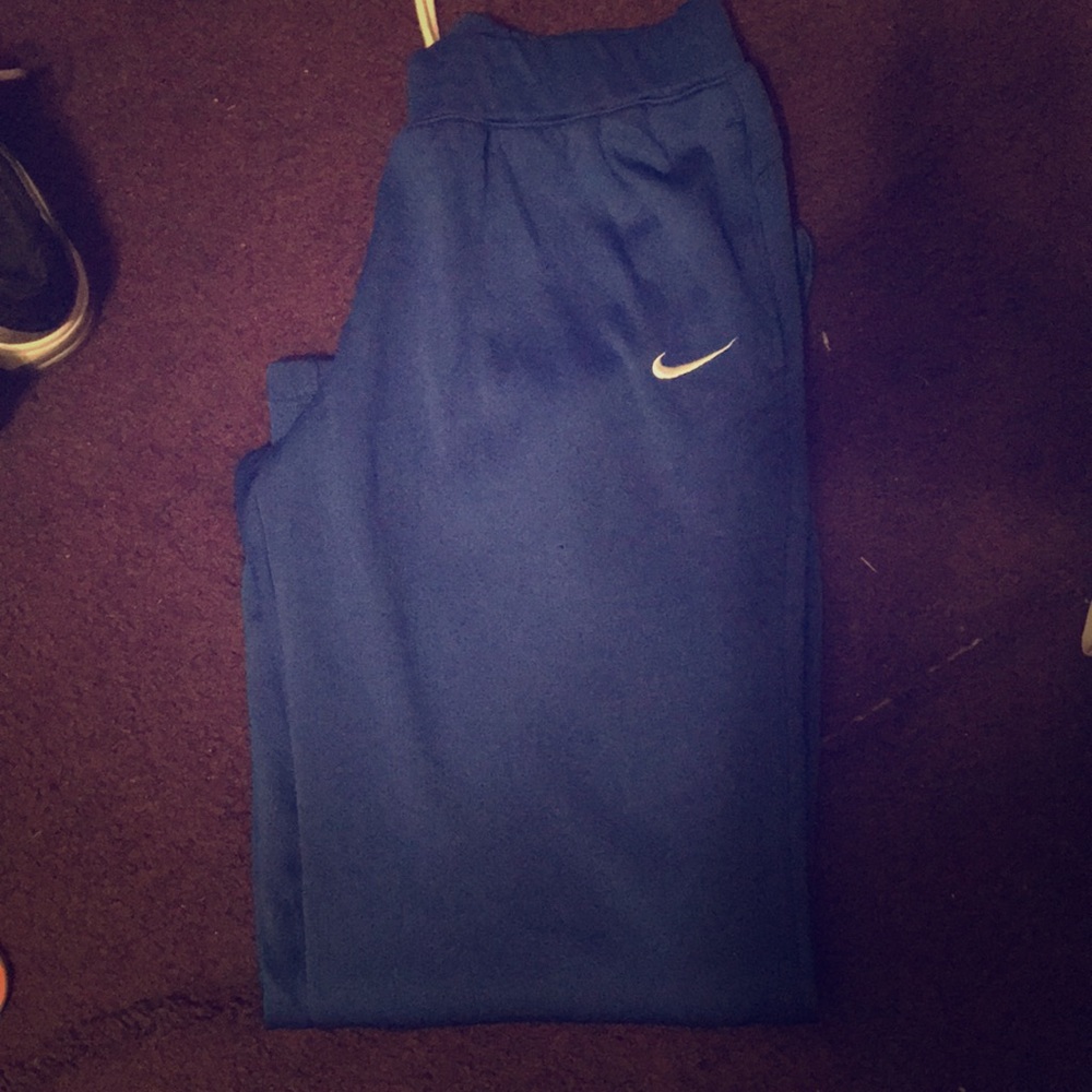 Blue Nike Sweat Pants